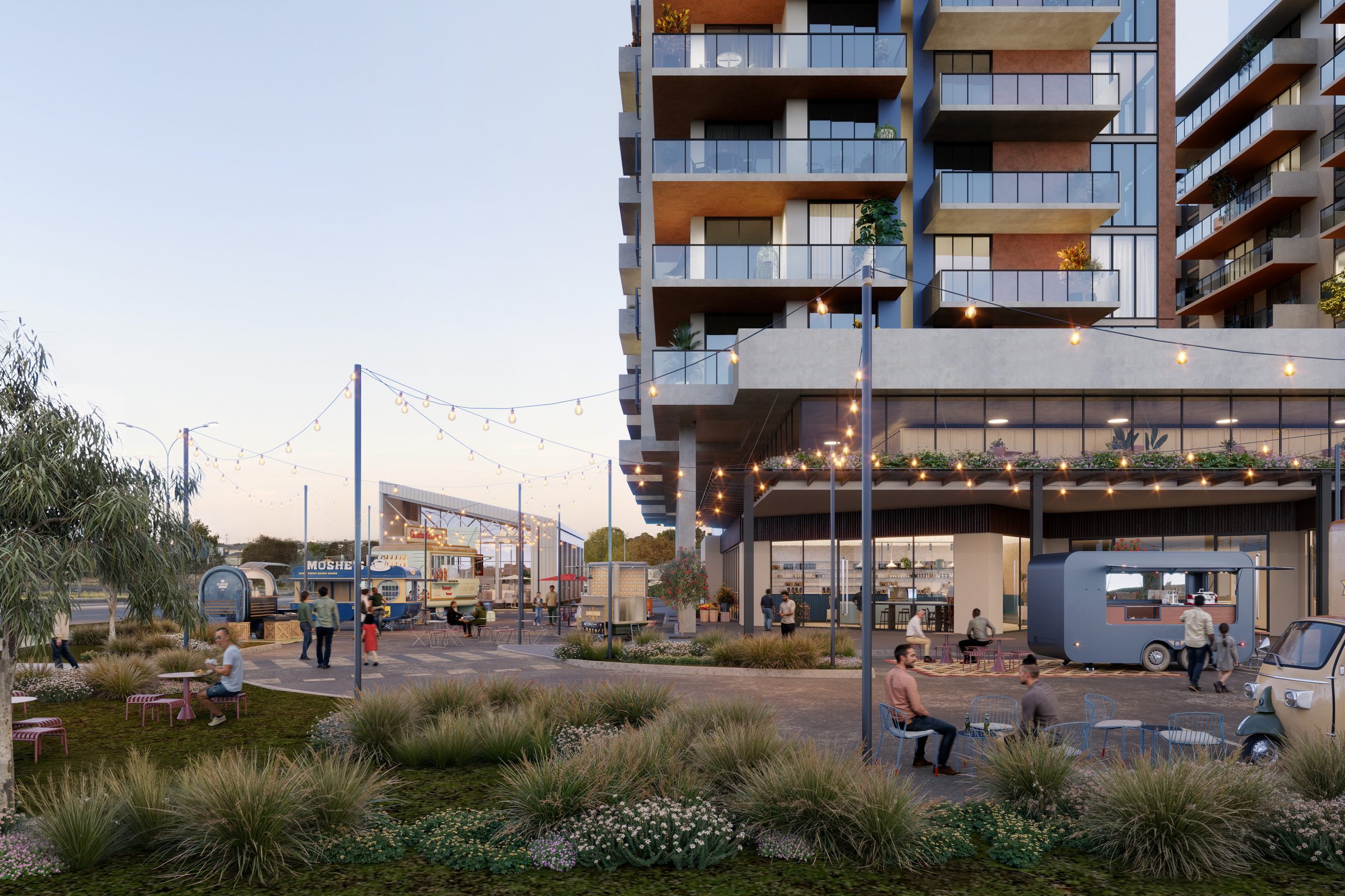 Duke & Stone podium exterior